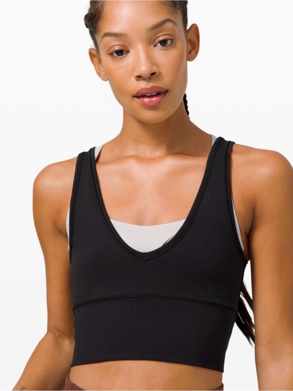 Lululemon Power Pivot Ribbed Tank Top - Black - Size 4